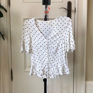 H&M US 2 polkadots blouse